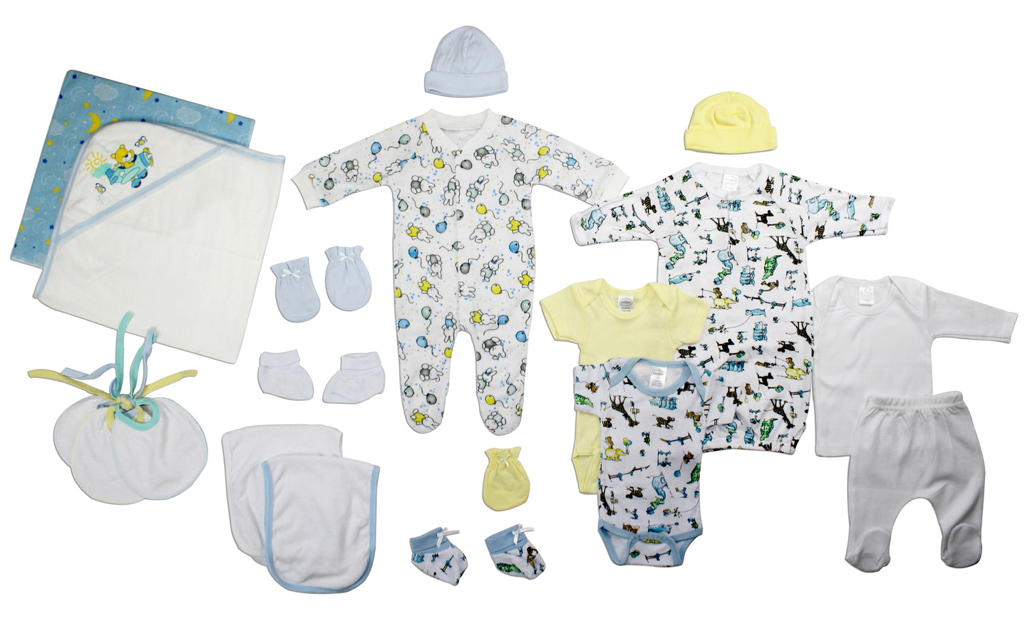 Layette Baby Boy Baby Shower Gift Set -19pcs