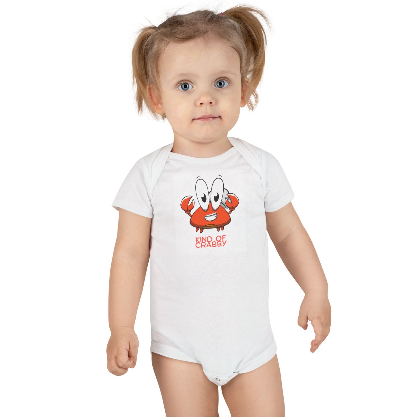 Kind of Crabby Organic Cotton Baby Bodysuit