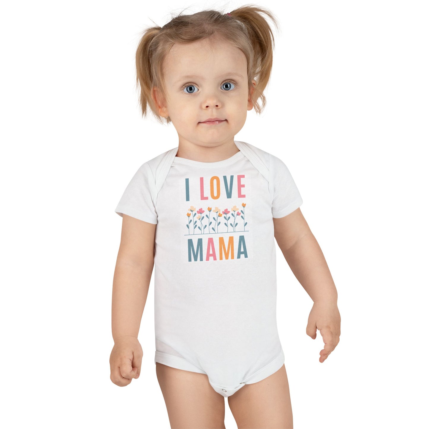 I Love Mama Organic Cotton Baby Bodysuit