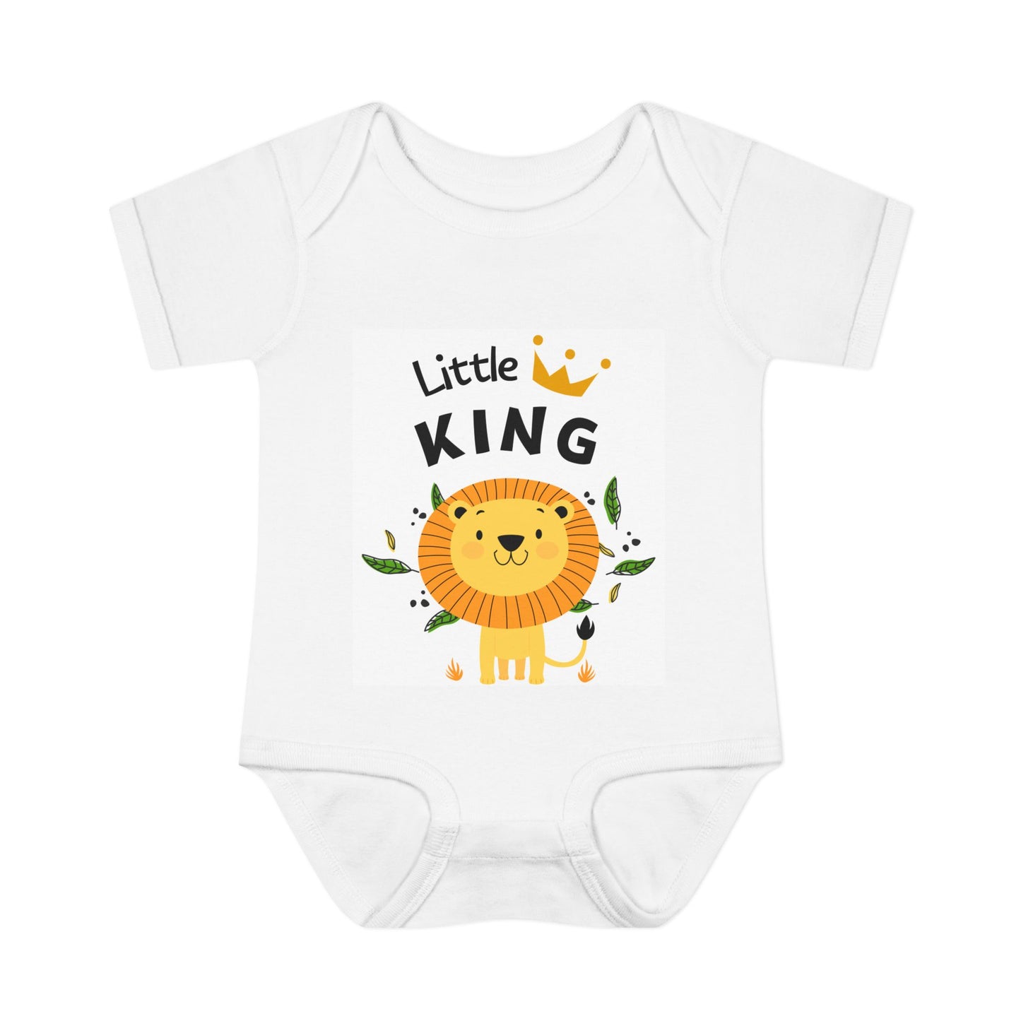Little King Baby Rib Bodysuit