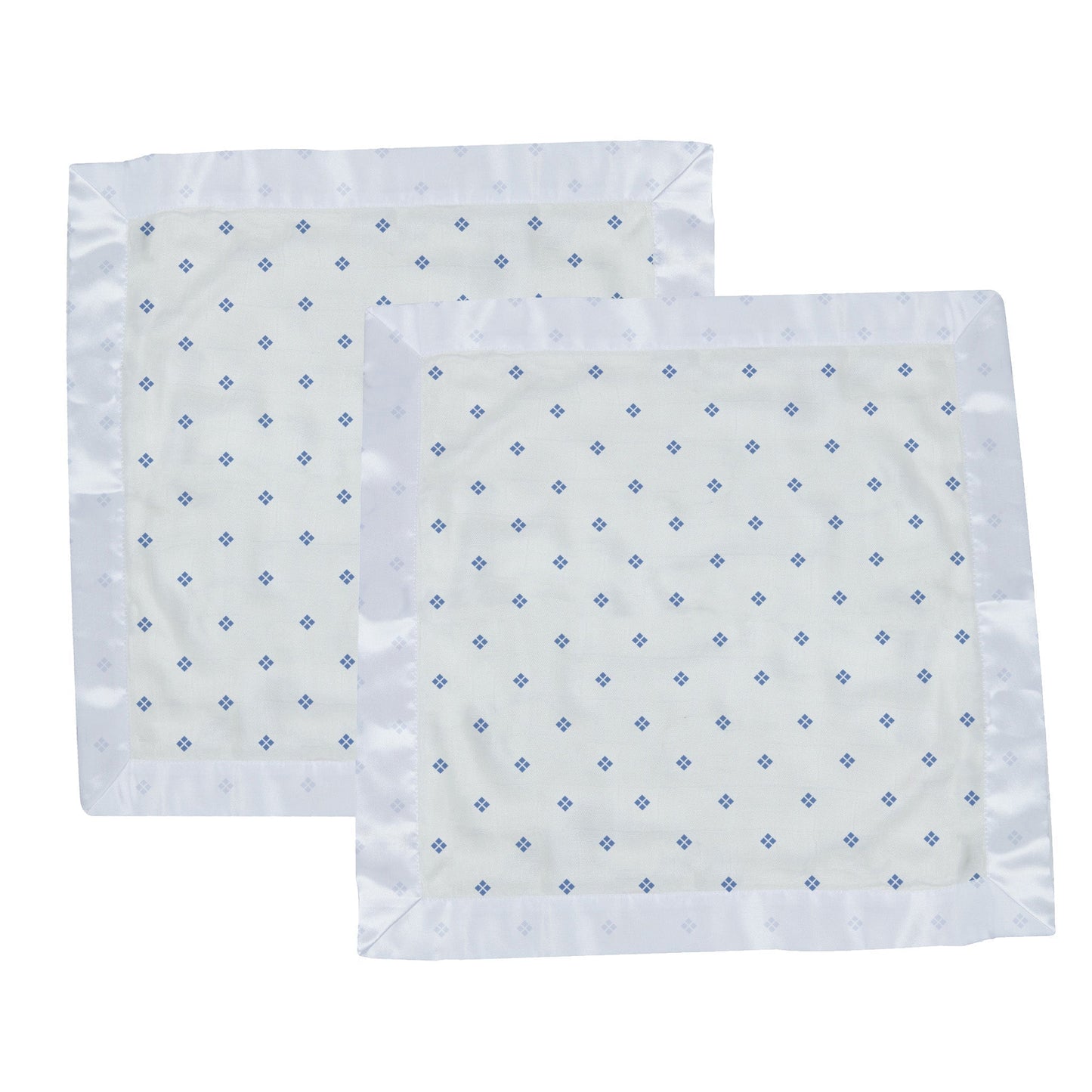 Periwinkle Diamond Polka Dot Bamboo Newcastle Blankie