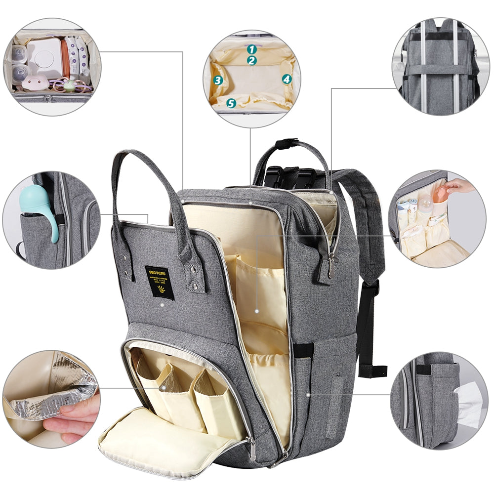 Open Wide Diaper Backpack