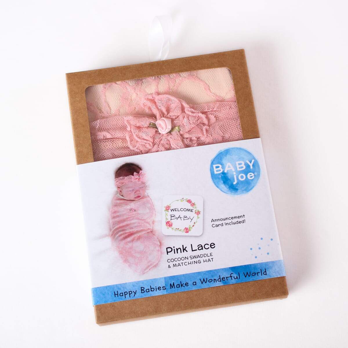 BABYjoe Pink Lace Newborn Photography Set