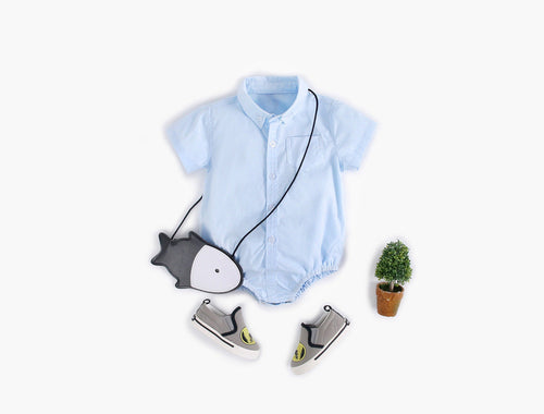 Collared Short-Sleeve Onesir