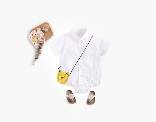 Collared Short-Sleeve Onesir
