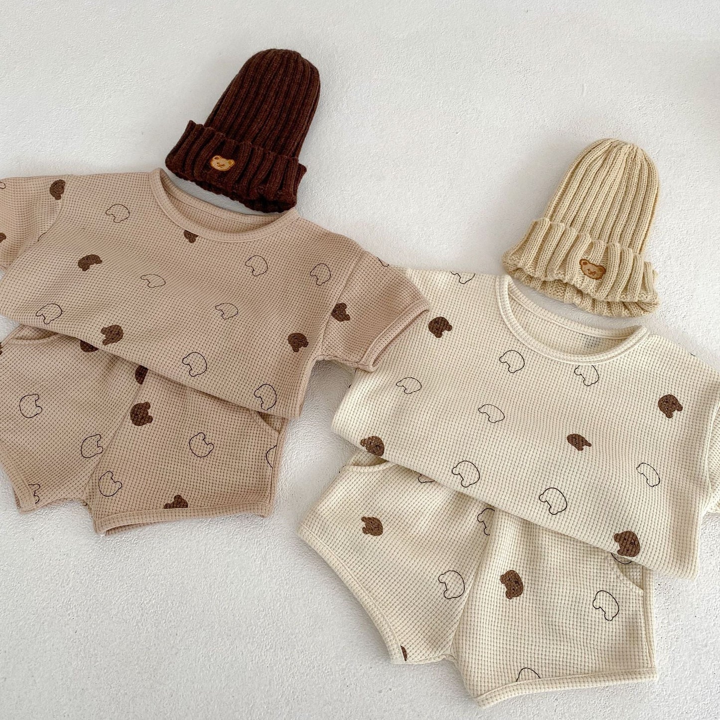Waffle Knit Clothing Set