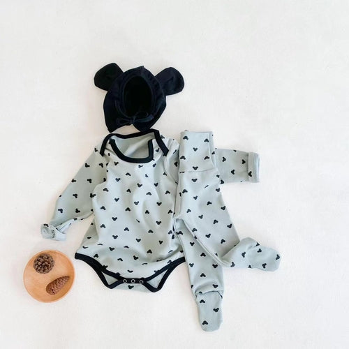 Tiny Hearts Onesie and Pants Set