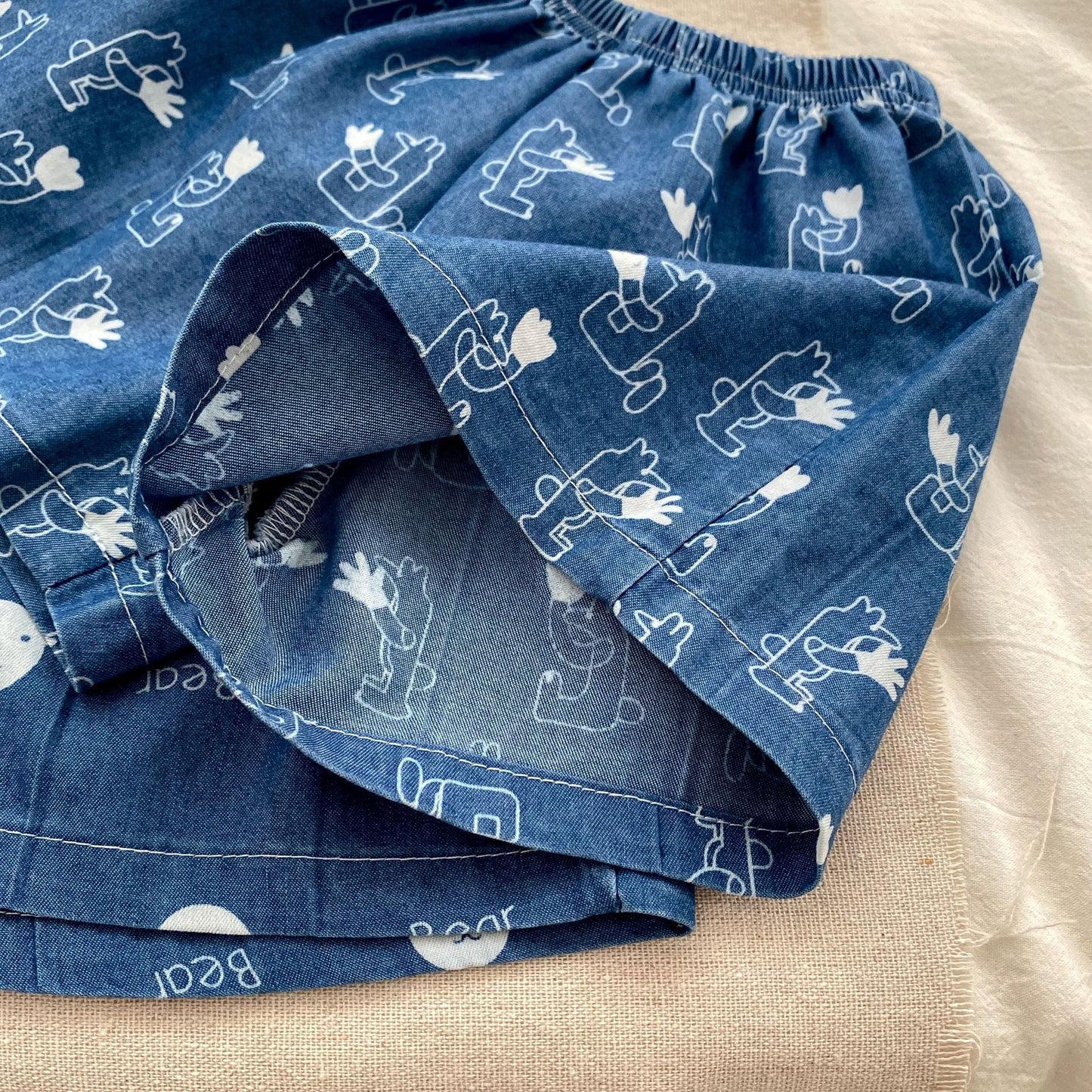 Denim Style Print Set