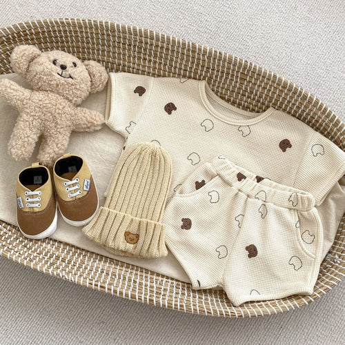 Waffle Knit Clothing Set