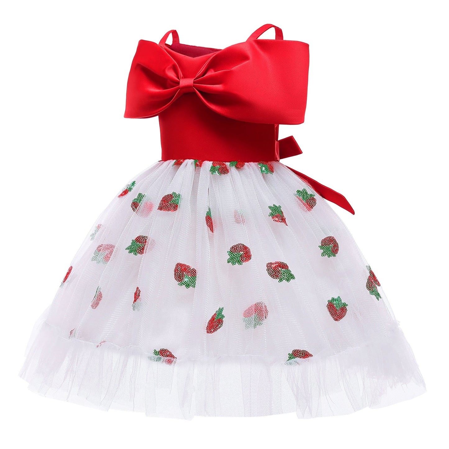 Strawberry Sequins Princess Gown