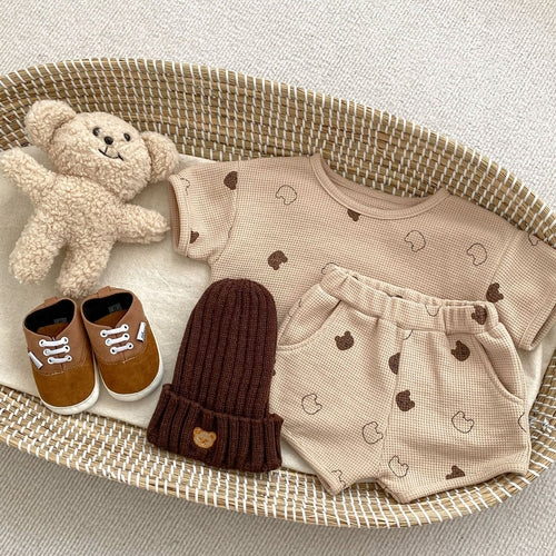 Waffle Knit Clothing Set