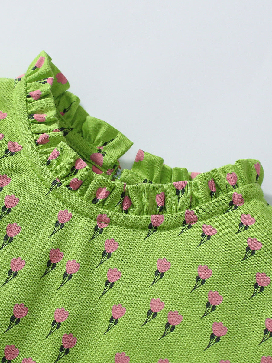 Green Flower Dress