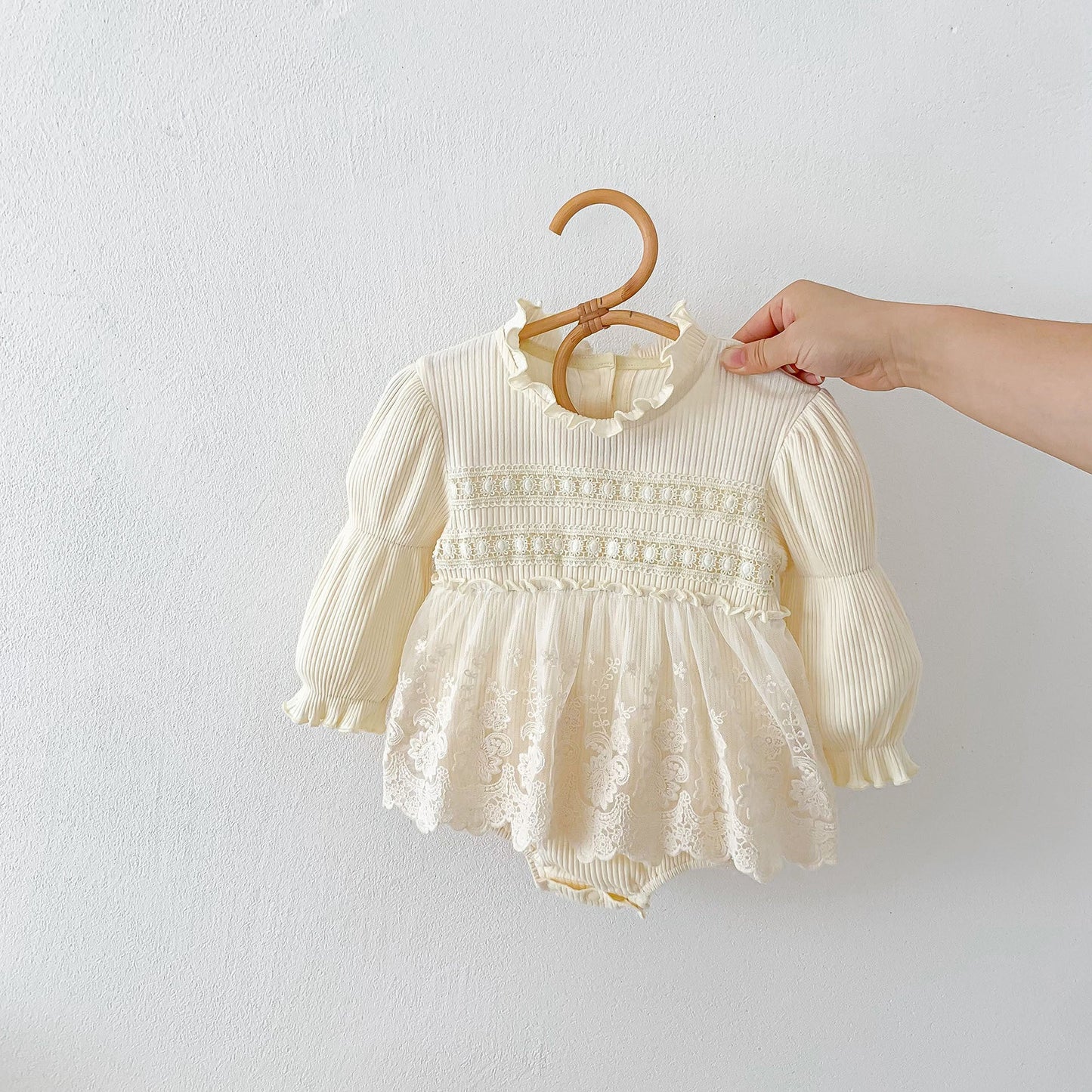 Long Sleeve Princess Style Onesie Dress