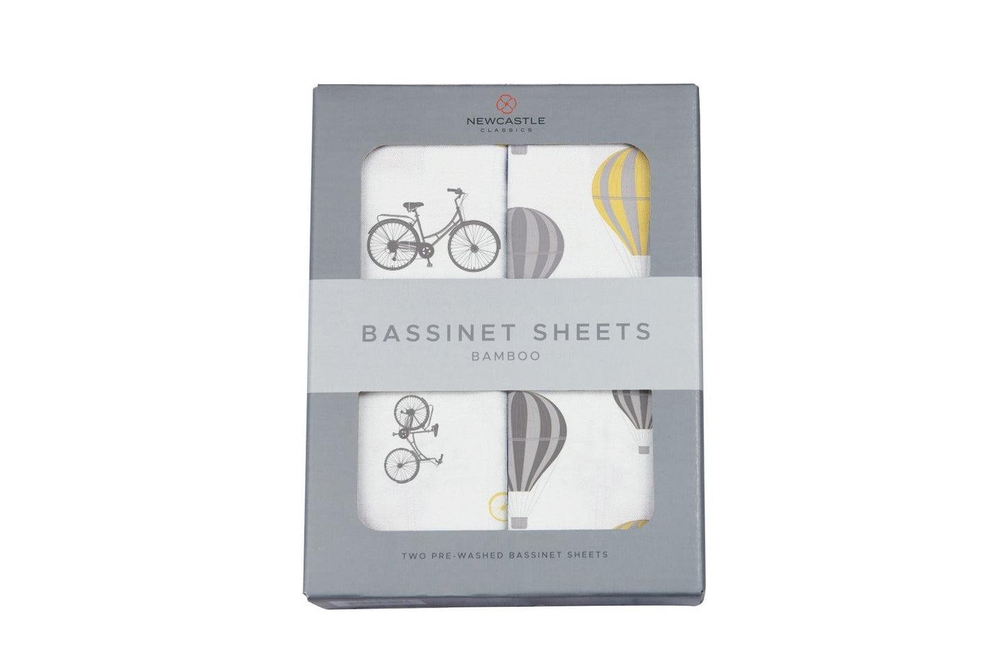 Vintage Bicycles and Hot Air Balloon Bamboo Changing Pad