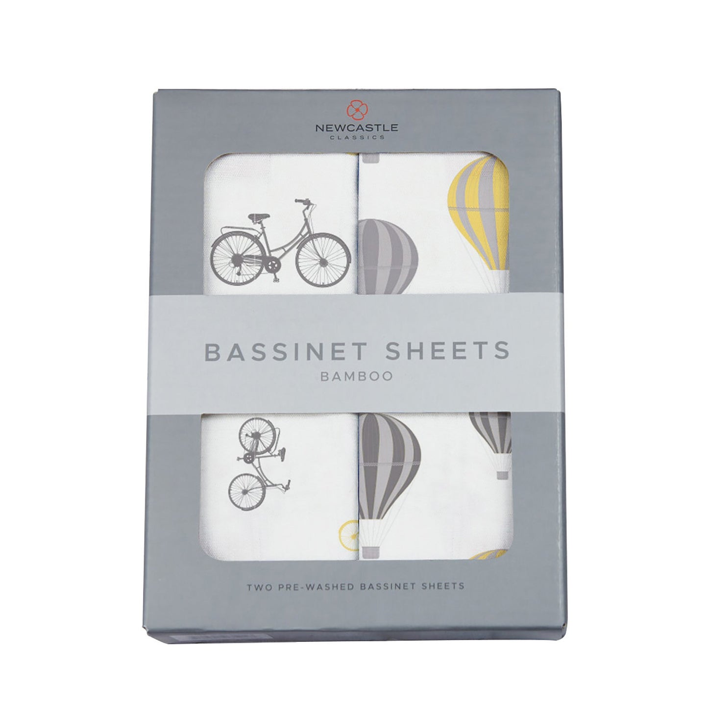 Vintage Bicycles and Hot Air Balloon Bamboo Changing Pad