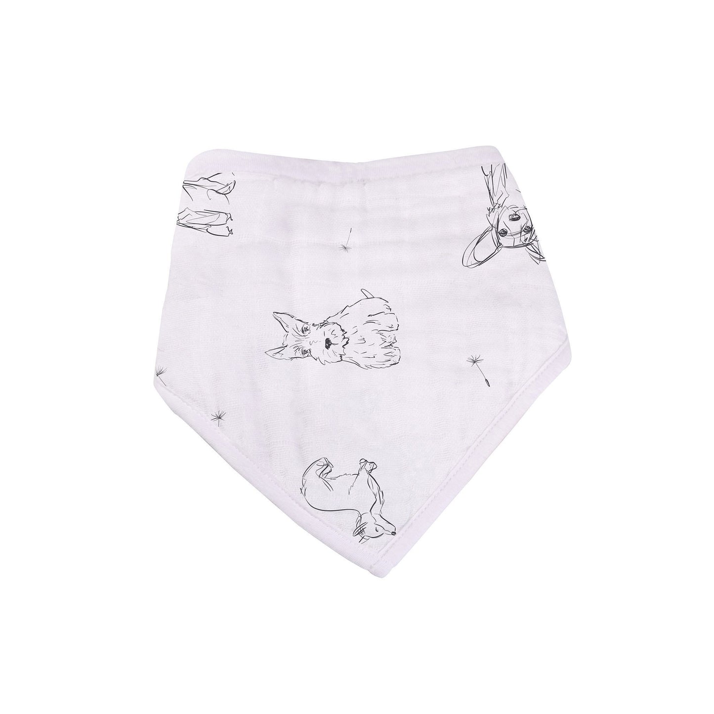 Dandelions Bamboo Bandana Bib 4PK