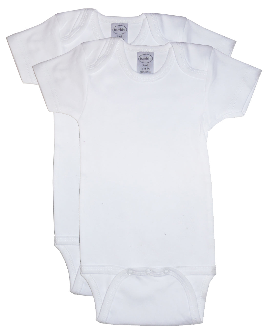 Bambini White Onesie 2-Pack