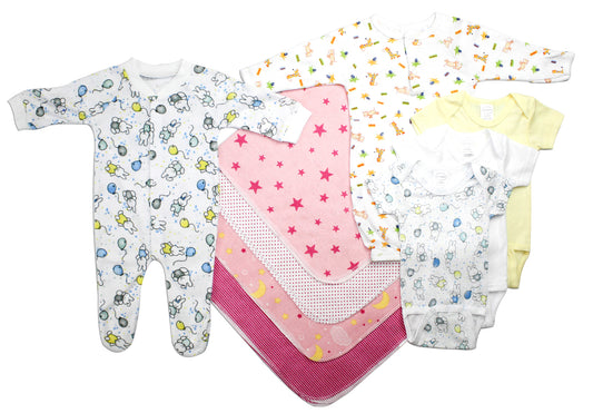 Layette Baby Girl Baby Shower Gift 9-Pc Set