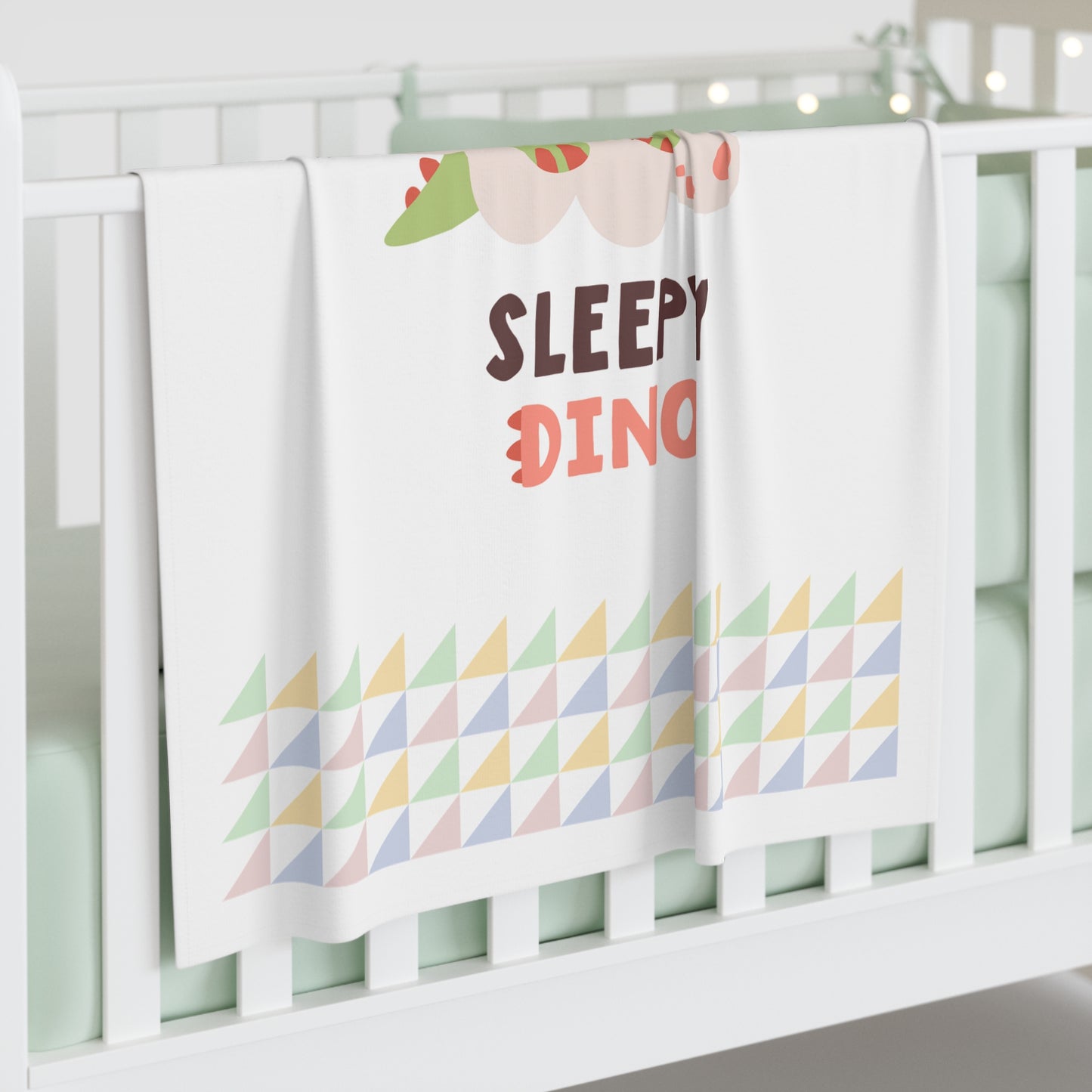 Sleepy Dino Baby Blanket