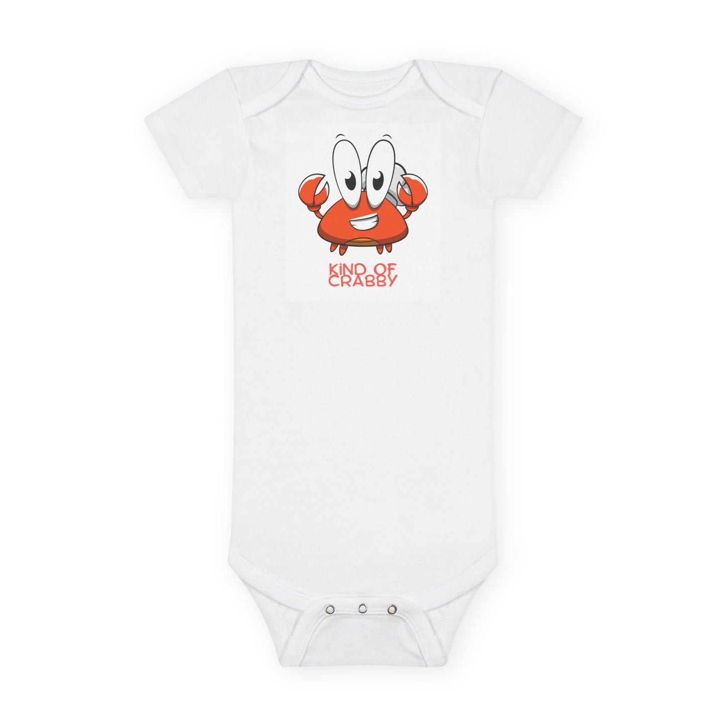Kind of Crabby Organic Cotton Baby Bodysuit