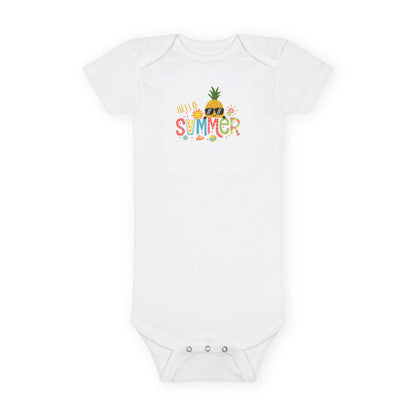 Hello Summer Organic Cotton Baby Bodysuit
