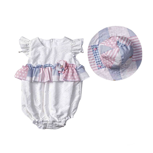 Americana Romper with Sun Hat