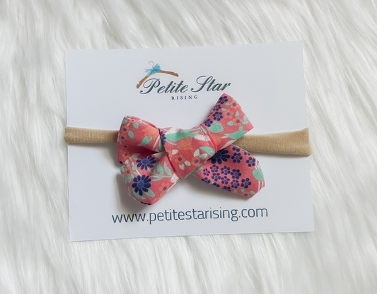 Pink Floral Baby Headband