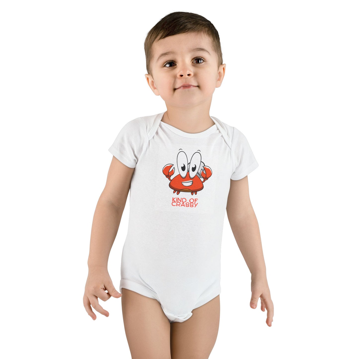 Kind of Crabby Organic Cotton Baby Bodysuit