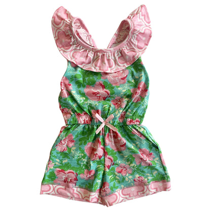 AnnLoren Shabby Chic Floral Romper