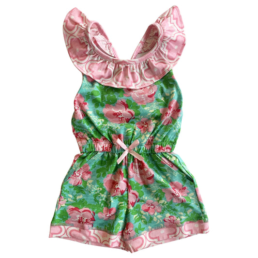 AnnLoren Shabby Chic Floral Romper