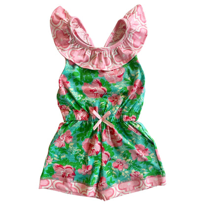 AnnLoren Shabby Chic Floral Romper