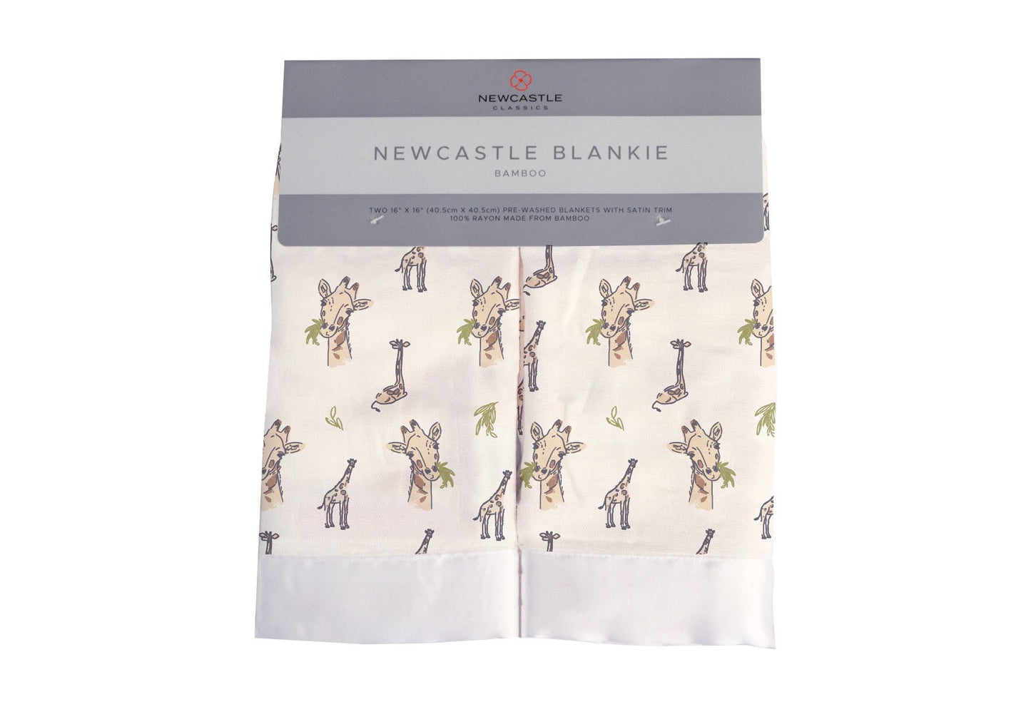Hungry Giraffe Bamboo Muslin Security Baby Blankie