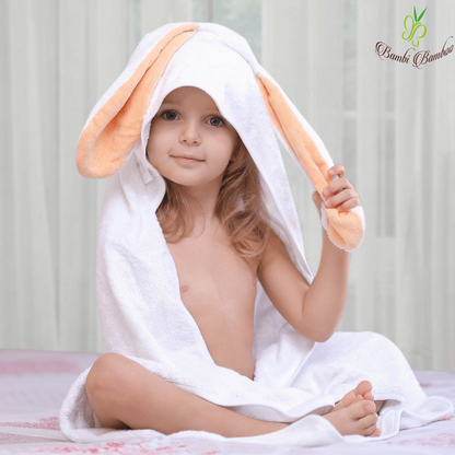 Bunny Hooded Towel & 2 Washcloths