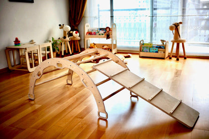 Climbing Frame set Arch Ladder Ramp Pillow