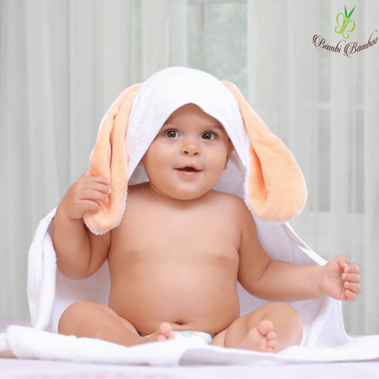 Bunny Hooded Towel & 2 Washcloths