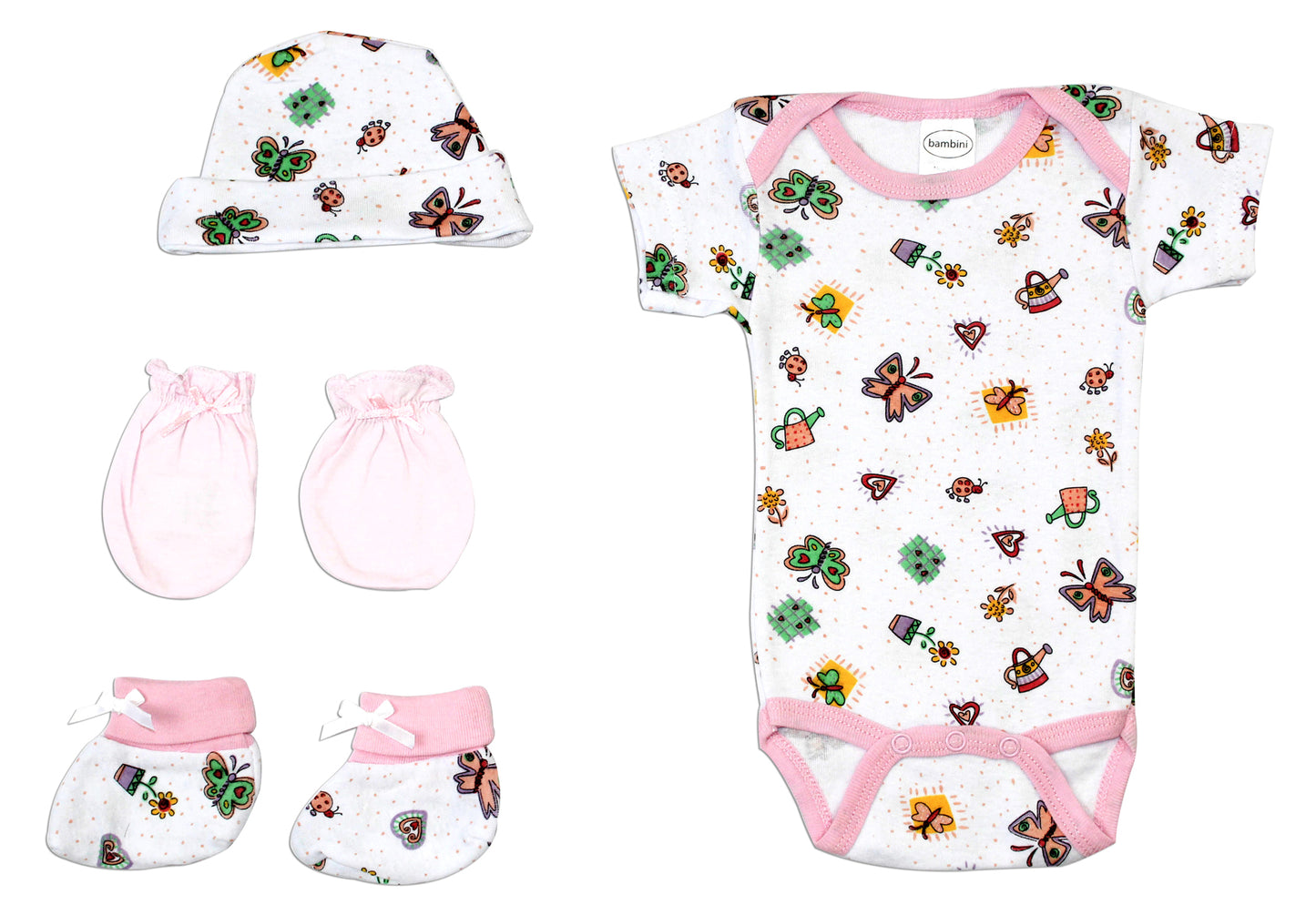 Layette Baby Girl Baby Shower Gift Set - 7 pcs