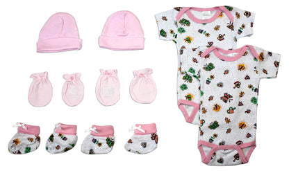 Layette Baby Girl Baby Shower Gift -8pc