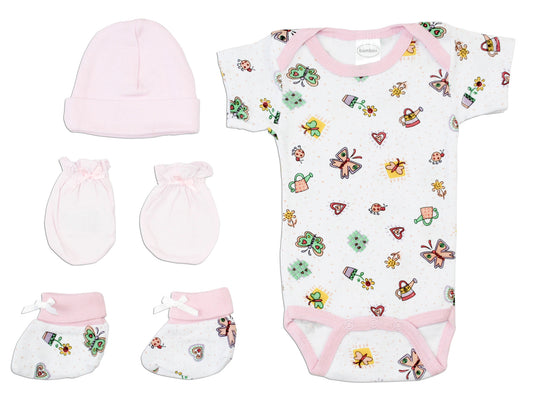Layette Baby Girl Baby Shower Gift Set - 7 pcs