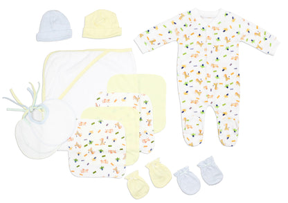 Newborn Baby Boys 13 Pc Layette Baby Shower Gift