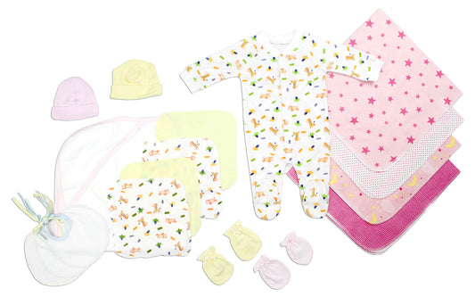 Bambini Layette Baby Girl Baby Shower Gift Set -17pcs