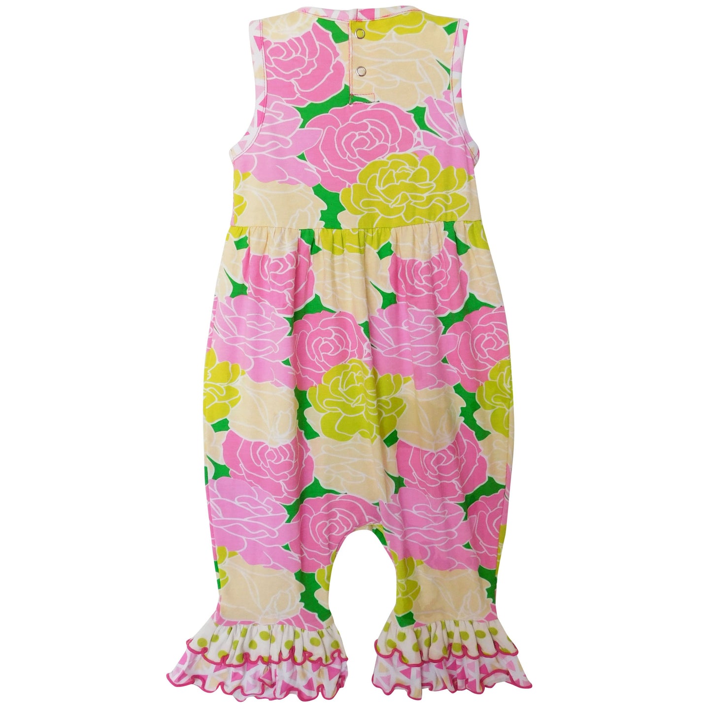 AnnLoren Blooming Floral Ruffle Romper
