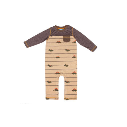 Racing Dino Print Romper