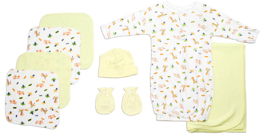 Layette Gender Neutral Baby Shower Gift -8pcs