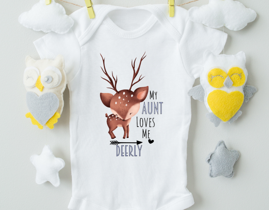 My Aunt Loves Me Deerly Bodysuit