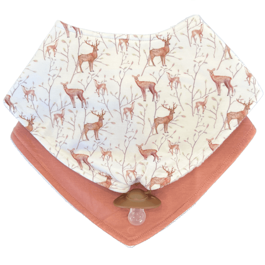 Oh Deer - Doodalou Bamboo Bandana Baby Bib Combo