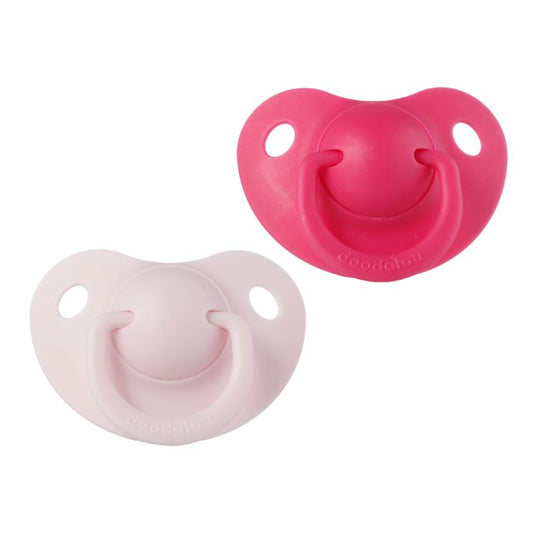 Doodalou Pacifier Light Pink and Hot Pink - Medium