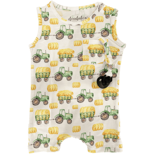 Hay Y'all - Doodalou Bamboo Baby Romper Tank with Shorts - 18 - 24
