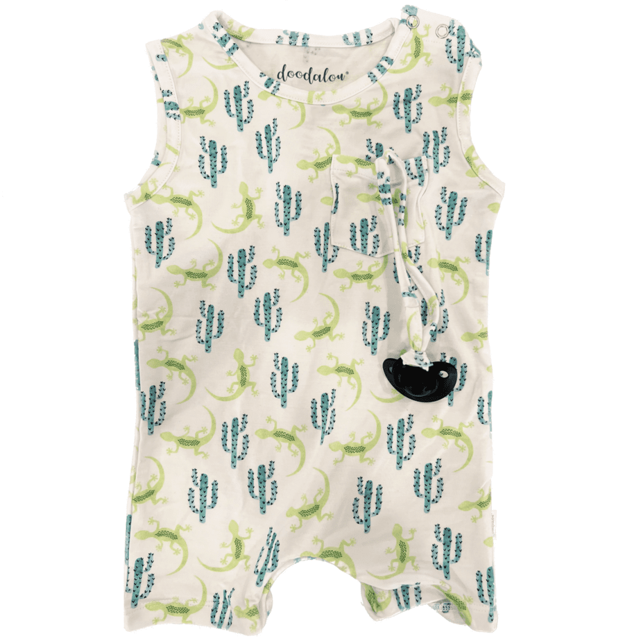 I'll Never Desert You - Doodalou Bamboo Baby Romper Tank with Shorts -