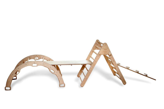 Montessori 4 Piece Wooden Climbing Set