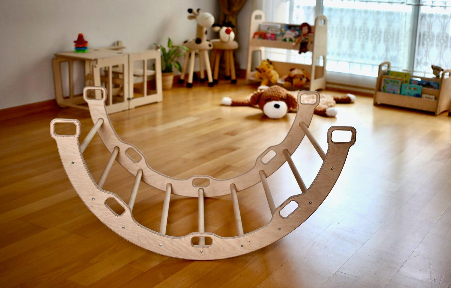 Climbing Arch/Rocker with 2 Ramps Montessori